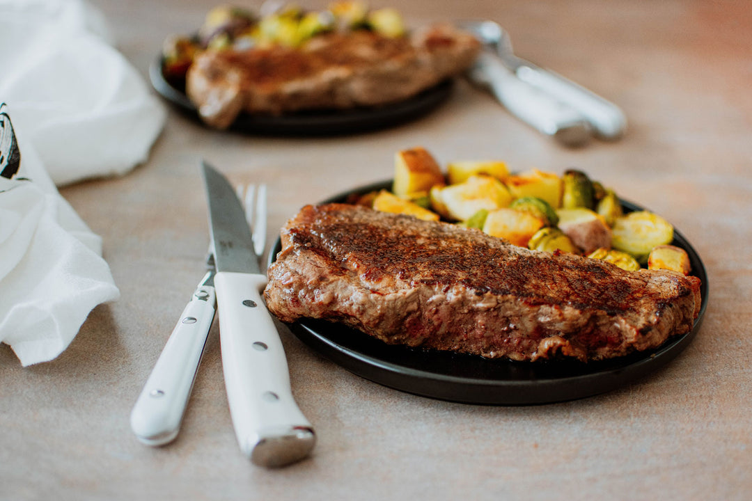 new york strip steak dinner for two