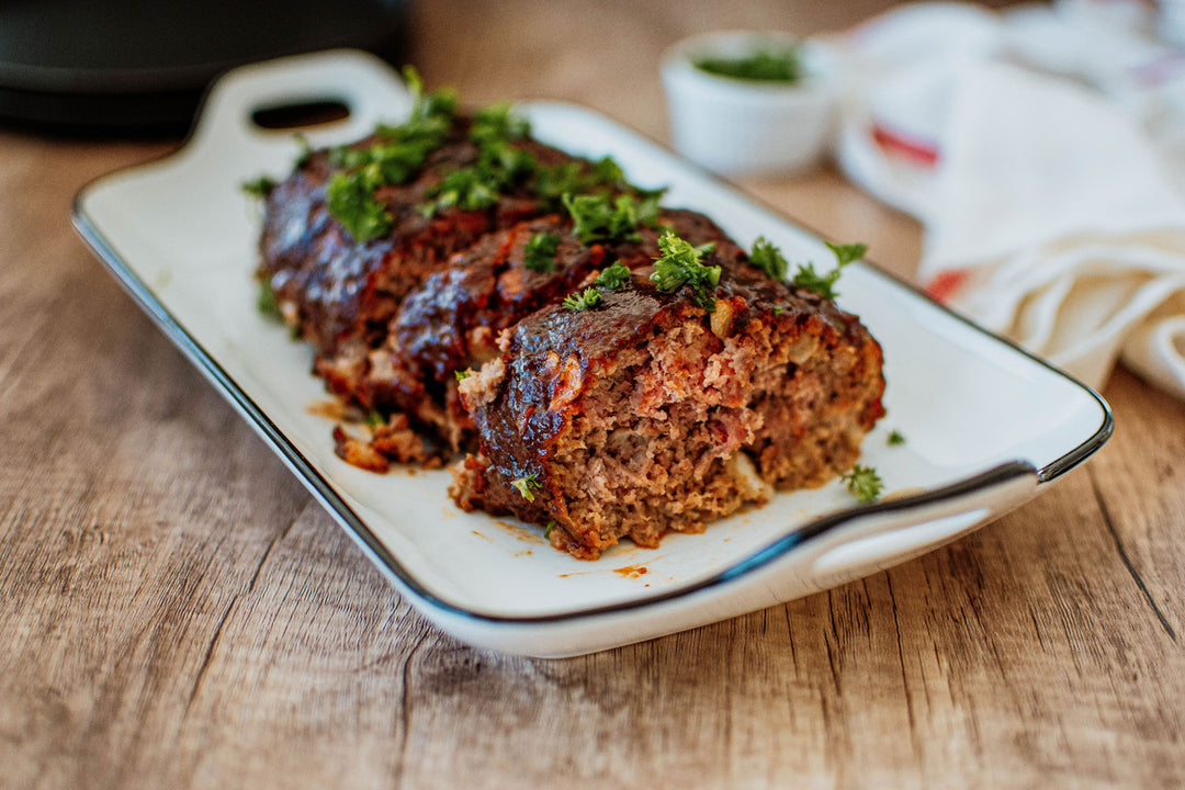 meatloaf on a platter