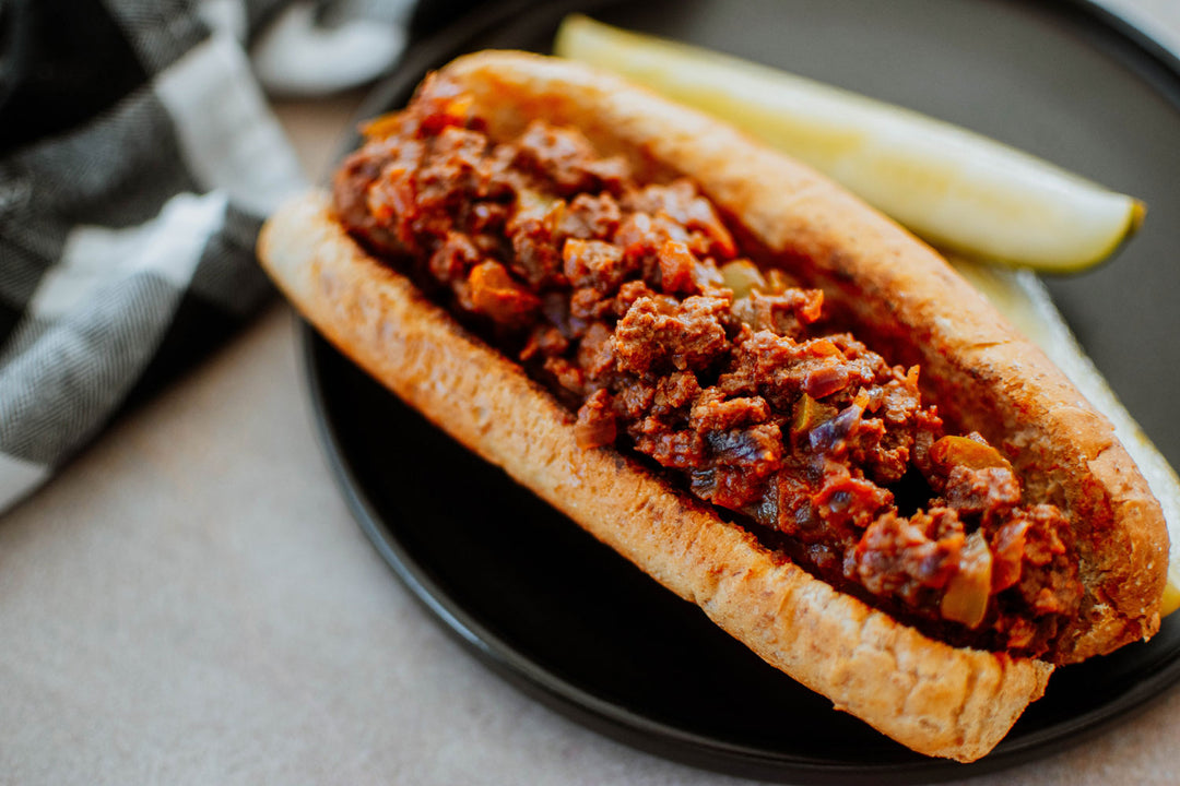 sloppy joe on a plate