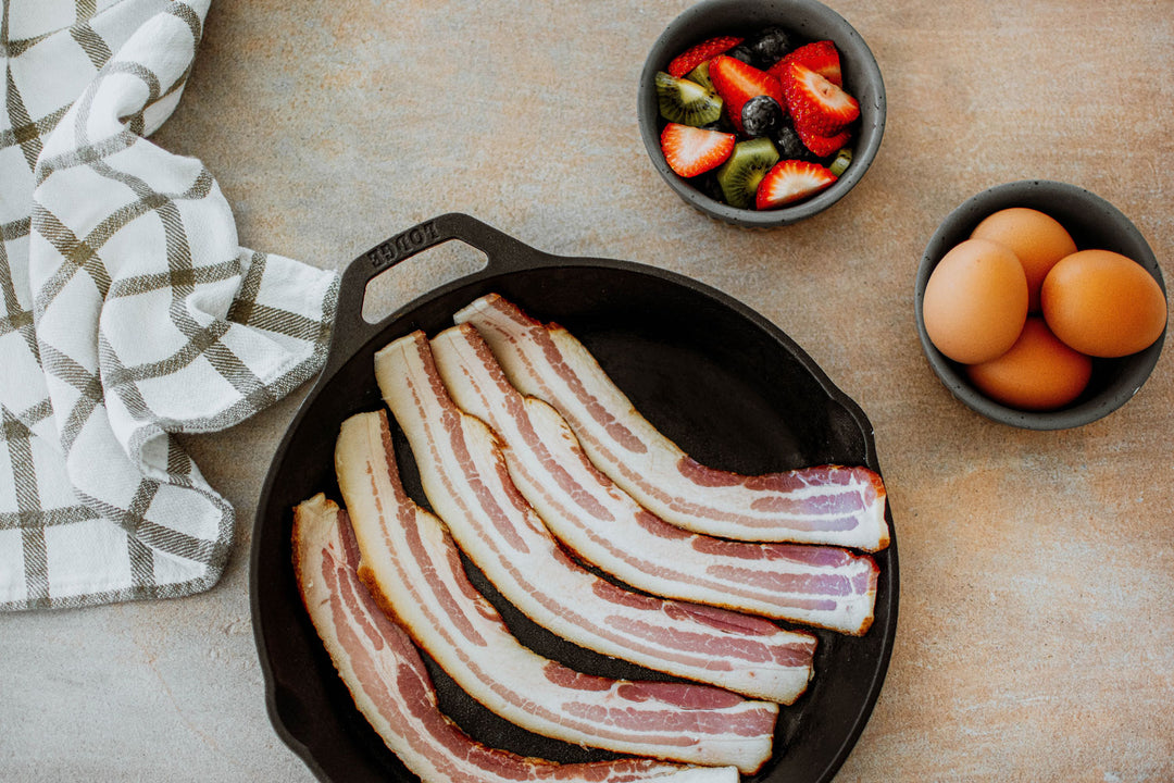 bacon in a skillet