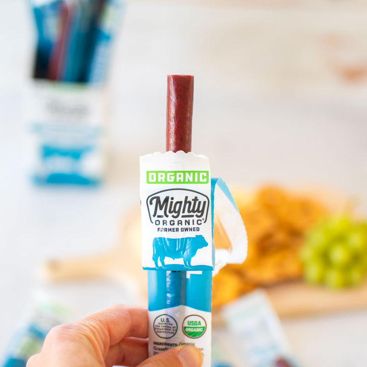 mighty organic beef stick original