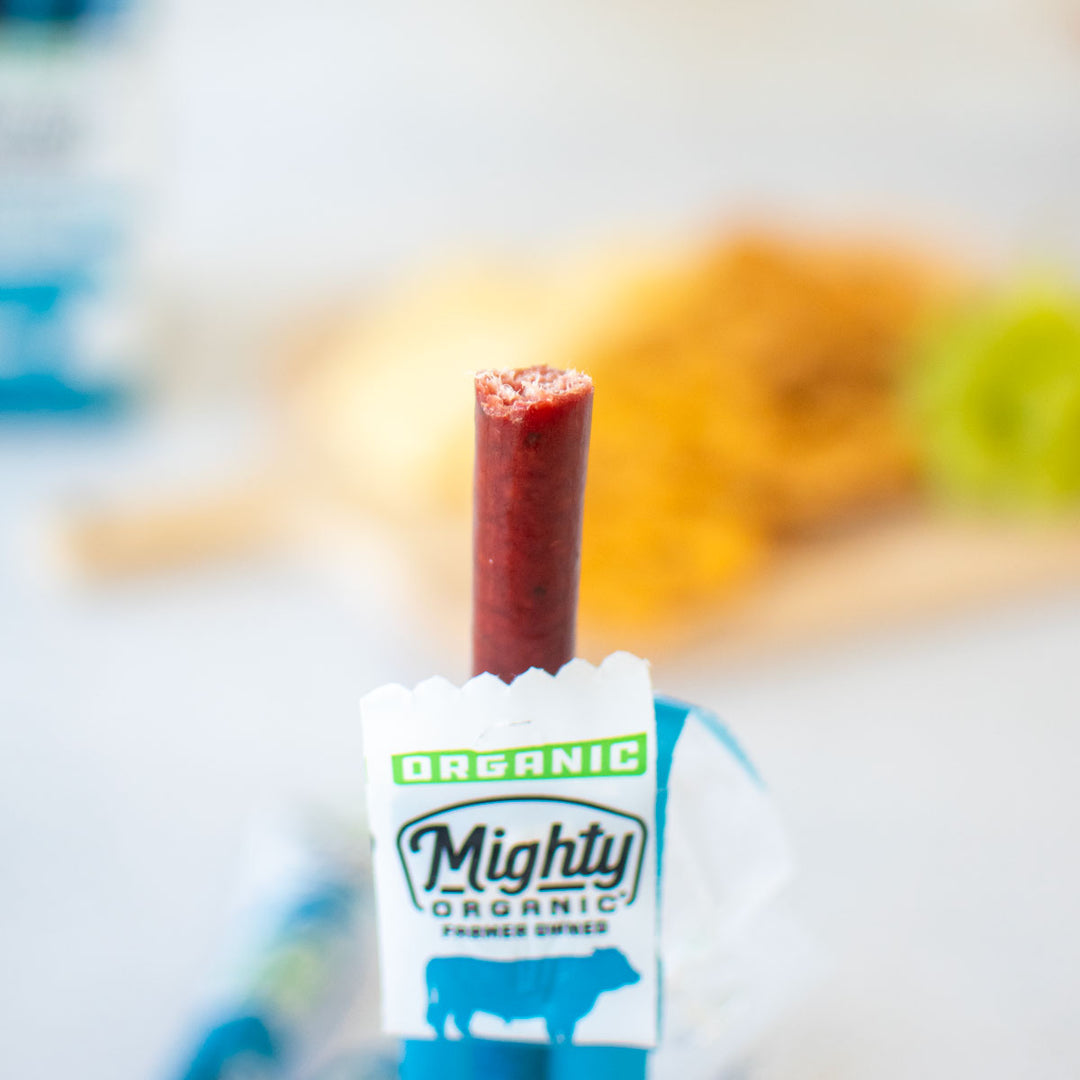 mighty organic beef stick original